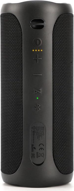 Wireless Waterproof Bluetooth Speaker - Portable Speaker Loud with Built-in Subwoofer and Tweeter, Extra Bass, Stereo Sound, IP67, Colorful Lights for Party, Outdoor, Camping - Black