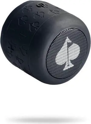 Pins & Aces Spade Speaker Portable Bluetooth Speaker - Versatile, 8 Hour Battery Life Portable Speaker - 45ft. Range, Magnetic Base Attaches to Your Golf Cart, Golf Clubs, Golf Bag, & More (Single)