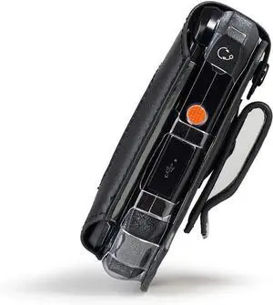 BELTRON Leather Fitted Case for Kyocera DuraXV Extreme E4810, DuraXV Extreme+ E4811 Verizon Flip Phone - Features: Rotating Belt Clip, Screen & Keypad Protection, Secure Fit