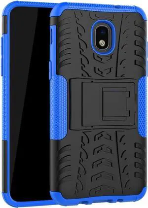 Yiakeng Galaxy J7 2018 Shockproof Protective Case with Kickstand - Blue