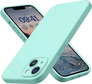 CellEver Heavy-Duty Silicone Case for iPhone 14 [Camera Protection] [Anti-Oil Coating] Military Drop Protection, Soft Scratch-Free Interior, Mint
