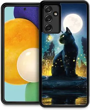 Compatible with Samsung Galaxy A14 5G Case,Non-Slip Soft TPU Bumper Shockproof Protective Case Compatible with Samsung Galaxy A14 5G 6.6 inch for Women-Luminous Butterfly Cat.jpg