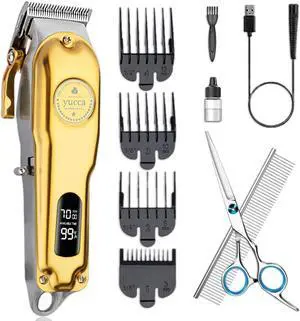 yucca Dog Grooming Clippers for Thick Heavy Coats, Cordless Animal Clippers Professional, Rechargeable Low Noise Clippers, Thick Fur Clippers with Metal Blade for Pets Dogs Cats yucca Dog Grooming Clippers for Thick Heavy Coats, Cordless Animal Clippers Professional, Rechargeable Low Noise Clippers, Thick Fur Clippers with Metal Blade for Pets Dogs Cats