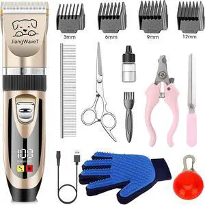 Dogs Hair Trimmer, Dogs Shaver Clippers Grooming Kit - Low Noise Cordless Rechargeable Dog & Cat Horses Clippers, Heavy Duty, Quie Dogs Hair Trimmer, Dogs Shaver Clippers Grooming Kit - Low Noise Cordless Rechargeable Dog & Cat Horses Clippers, Heavy Duty, Quie