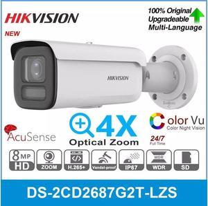 MECARE DS-2CD2687G2T-LZS(2.8-12mm)(C) 8MP 4K ColorVu Motorized Zoom PoE Bullet IP Camera