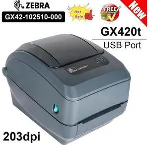 Z,ebr,a GX420t Thermal Transfer Barco,de Label Printer - 203 dpi - GX42-102510-000 USB
