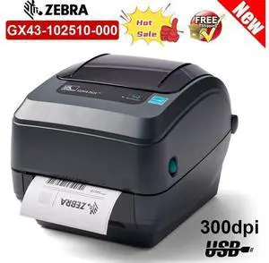 Ze,b,ra GX430t Thermal Transfer Label Printer GX43-102510-000 Serial Parallel USB port 300dpi