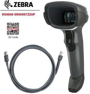 Z,ebr,a DS4608-SR00007ZZAP 1D 2D Handheld Barco,de Scann,er Reader USB Kit w/ Cable