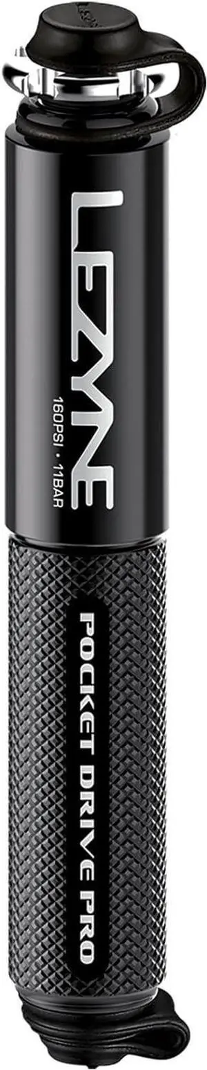 Pocket Drive Pro Mini Bicycle Hand Pump, High Pressure 160 PSI, Presta & Schrader with Valve Core Tool, Alloy Bracket Mount, Grip Textured, Easy to Use Bike Tire Pump