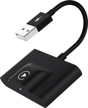 CarPlay Wireless Adapter for Factory Wired CarPlay 2024 Upgrade Plug & Play Dongle Converts Wired to Wireless for Cars from 2015 & iPhone iOS 10+
