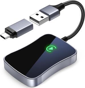 Wireless Carplay Adapter  Carplay Wireless Adapter Convert Wired to Wireless 2024 Upgrade Plug & Play Auto Connect Fast Easy Use Fit for Factory Wired Carplay Cars from 2015 & iPhone iOS 10+