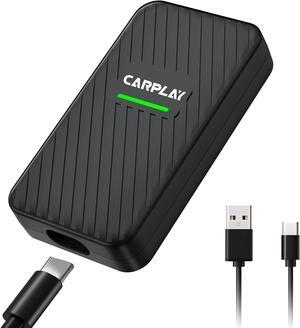 Wireless CarPlay Adapter for iPhone - Plug & Play Convert Factory Wired to Wireless CarPlay Dongle Cars for  iOS Device, Support Online Upgrade Wide Compatibility for Cars from 2017