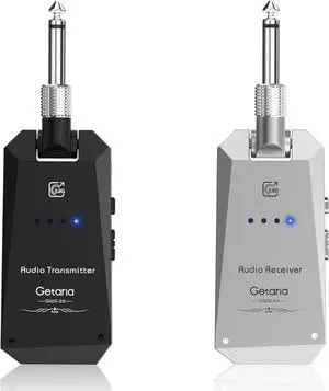 Wireless Guitar Transmitter Receiver Set 5.8GH Guitar System 4 Channels for Electric Bass Cordless Amplifier Guitar Cable Jack