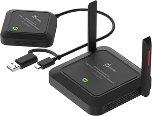 j5create Wireless Extender for USB Webcam/Microphones/Speakers, Works with Windows and Mac, Not for TV and USB Mouse/Keyboard (JVW120) j5create Wireless Extender for USB Webcam/Microphones/Speakers, Works with Windows and Mac, Not for TV and USB Mouse/Keyboard (JVW120)