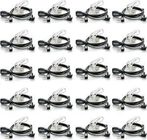 20 Pack Walkie Talkie Earpiece with Mic for BaoFeng Radio Retevis Headset for Baofeng UV-5R BF-888S Arcshell Retevis H-777 RT21 RT22 Kenwood 2 Way Radio by 20 Pack Walkie Talkie Earpiece with Mic for BaoFeng Radio Retevis Headset for Baofeng UV-5R BF-888S Arcshell Retevis H-777 RT21 RT22 Kenwood 2 Way Radio by