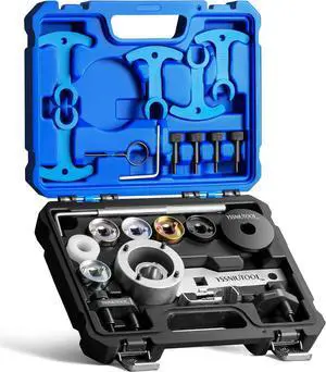 Timing Tool Kit for VW Audi TSI TFSI EA888 1.8L 2.0L Engine, with Additional T40191 Engine Camshaft Sliding Pieces Sp Tool, T10355 Crankshaft Pulley Holding Wrench T40098 T40267 T40271