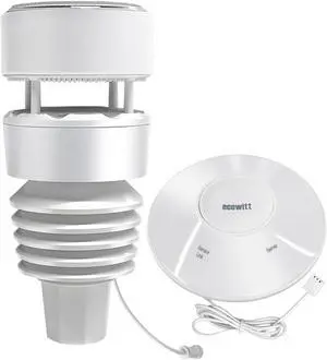 Wittboy Weather Station GW2001, Includes GW2000 Wi-Fi IoT Hub and WS90 7-in-1 Outdoor Solar Powered Weather Sensor, Supports WU/WeatherCloud/Wow/Ecowitt Servers, 915 MHz