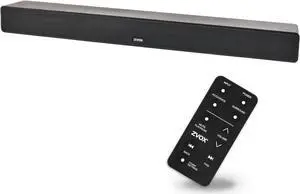 Dialogue Clarifying Sound Bar with Patented Hearing Technology - Low-Profile, Twelve Levels of Voice Boost - Home Theater Audio TV Speakers Soundbar with AccuVoice - AV355 Black