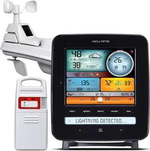 Iris (5-in-1) Professional Weather Station with LCD Display and Lightning Detection
