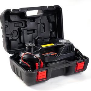 Electric Car Jack 5 Ton 12V Electric Jack with Built-in Inflatable Pump Electric Hydraulic Jack for SUV Car Tire Change Black