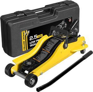 2.5 Ton Trolley Jack with Carrying Case Hydraulic Low Profile Floor Jack for Cars Lift with Single Piston Lift Pump, 5500 lb Capacity