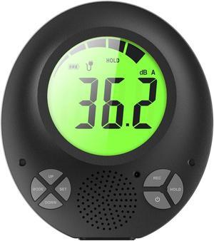 Digital Decibel Meter with Alarm, Wall Hanging Sound Level Meter 35dB to 135dB with Alarm Quiet Please, Sound Level Meter for Schools Hospitals Temples Libraries Theaters
