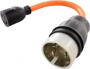 [SS2L1430-018] 1.5FT 50A 125/250V SS2-50P/CS6365 Plug to L14-30 4-Prong 30Amp Locking Adapter Cord