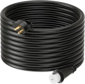 15Ft 50 Amp Heavy Duty Generator Extension Cord 125V 250V 12000W UL Listed Generator Power Cord N14-50P & SS2-50R Twist Lock Connectors