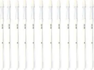 Sustee Aquameter, Bundle of 12, House Plant Soil Moisture Meter, Best for Indoor Potted Plants - Medium White Refillable