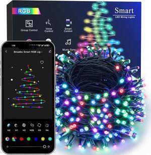 Smart Christmas Lights, 196ft 600 LED Smart WiFi Color Changing String Lights App Controlled, RGB Christmas Tree Lights Work with Alexa & Google Home for Halloween Indoor Outdoor Decor