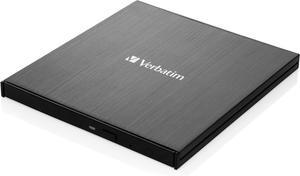 Ultra HD 4K CD DVD Blu-ray Writer USB 3.2 GEN 1 USB-C Connectivity Slim Brushed Metal Enclosure Compatible with Mac and PC with Free 25GB Blu-ray disc