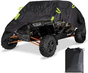 4-6 Seaters RZR UTV Covers Waterproof Outdoor,Heavy Duty Fadeless Oxford Cloth,Windproof All Weather Side by Side Covers Accessories for Polaris RZR Can-Am Yamaha Honda,157Lx59Wx71H Inches