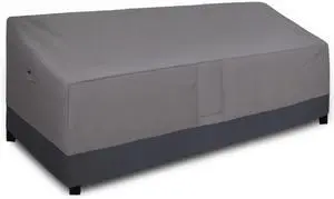 Waterproof Outdoor Couch Cover, Heavy Duty Deep 4-Seater Patio Sofa Cover, Windproof Outdoor Furniture Cover with Air Vent (104Wx40Dx33H inch,Gray/Dark Gray)