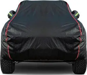New Material, Waterproof Car Cover, Locks and Zipper Doors, Sunscreen Waterproof UV Prevention Snowproof Wind and Windproof,Suitable for Indoor Outdoor,for Pickup 198"-220",B7