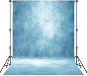 Professional Photography Backdrop for Portrait Photo Props Booth Background Photoshoot Studio with Ployester Fabric Roller Pocket on Top(8x10ft, Light Blue)