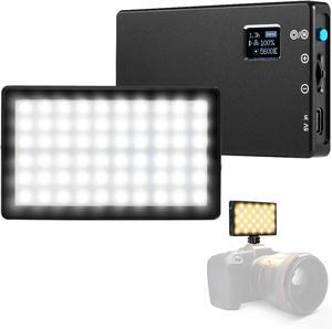 Bicolor Panel Mini LED Light for Professional DSLR Cameras | Adjustable Panel Mini, LCD Display | Photo and Video Lighting, Long Battery Life | Fits Sony, Nikon, Canon, Fuji, Panasonic