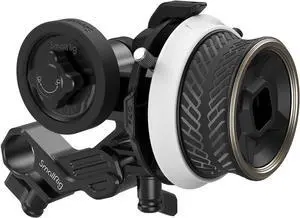 Mini Follow Focus with A/B Stops & 15mm Rod Clamp and Snap-on Gear Ring Belt for DLSRs and Mirrorless Cameras, Fits Different Diameter Lenses Up to 114mm - 3010C