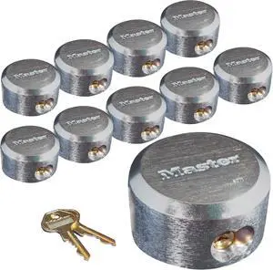 6271KA 10 Pack - 2-7/8in. ProSeries Reinforced Hidden Shackle Rekeyable Pin Tumbler Keyed Alike Padlock, Chrome
