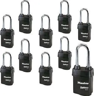 Ten (10) High Security Pro Series Padlocks 6121NKALJ-10 w/BumpStop Technology