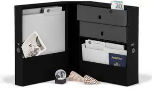 All-in-One Desk Organizer | Midnight Black  Keep Desk, Office, and Home Organized All-In-One Storage System for Important Files, Documents, Stationery, and Office Supplies