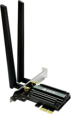 WiFi 7 PCIE Card 9.3Gbps 802.11BE WiFi 6E Card with Bluetooth 5.4 Tri-Band 4K QAM 320MHz WiFi 7 BE200 Inside Wireless Network Adapter for PC Desktop Supports Windows 11 64bit (Not for  Motherboard)