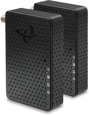 Hitron HTEM5 MoCA 2.5 Adapter Kit (2-Pack) | 2.5Gbps Ethernet Over Coax | Multi-Gig Wired Backhaul for Mesh WiFi, Streaming & Gaming | Includes 2 Adapters, Coax & Ethernet Cables