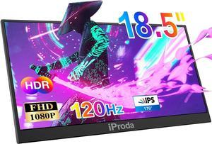 Portable Monitor for Laptop,120hz Portable Gaming Monitor FHD 1080P 18.5 inch Laptop Monitor Extender Travel Portable Computer Monitor Screen Extender for PS5/4 Mac PC USB C Second Monitor Portatil