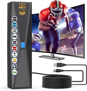 Tv Antenna, Tv Antenna for Smart TV, HD TV Antenna Indoor for Local Channels, TV Indoor/Outdoor, Television Antenna Perfect 1k Miles Long Range Reception for 4k 1080p.