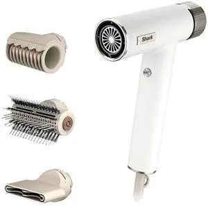 Hair Dryer SpeedStyle RapidGloss Finisher and High-Velocity Dryer, Ionic Hair Blow Dryer with IQ Speed Styling and Drying Suite, No Heat Damage, Best for Straight and Wavy Hair, Silk, HD331