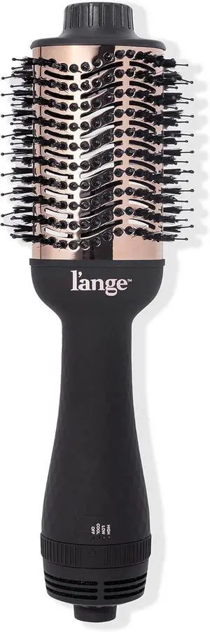 HAIR Le Volume 2-in-1 Titanium Blow Dryer Brush | Hot Air Brush in One with Oval Barrel | Hair Styler for Smooth, Frizz-Free Results for All Hair Types (Black - 75 mm)