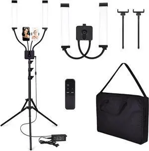 Lash Lamp for Eyelash Extensions, CENOZ 5800LM Esthetician Light for Lash Extensions with Tripod Stand and Phone Holder,Floor Lamp, Lash Light for Makeup, Tattoo, Photography, Selfie, Video Recording