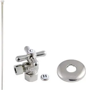 KTK106P Trimscape Toilet Supply Kit, 1/2" IPS x 3/8" O.D. Comp, Polished Nickel