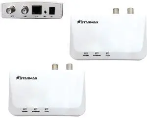 StarMax MoCA 2.5 Adapter with 2.5GBase-T Port (2-Pack, MN2580). Compatible with Gigabit Ethernet Port. Asymmetrical Throughput up to 3 Gbps.