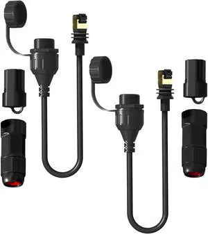 Starlink Ethernet Adapter Gen 3/Mini, Waterproof Starlink V3/Mini Ethernet Cable Extension SPX to RJ45 Adapters Connectors for V3 (Rev.4) Dish and Router Waterproof - 2 Packs